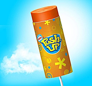 image of Popsicle Single Serve Novelty, Orange Sherbet Pop Ups