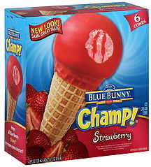 image of Blue Bunny Strawberry Ice Cream Cone (21 Oz)