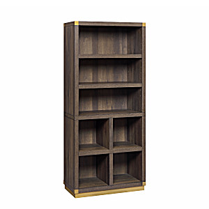 image of Better Homes & Gardens Lana Modern Cube Bookshelf, Toasted Brown Ash Finish