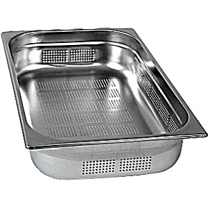 image of Stainless Steel Perforated Hotel Pan 10 1 / 2 Quart