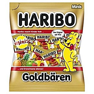 4001686301524 UPC Haribo Goldbaren 21 Stuck Minis In Bags (250G)