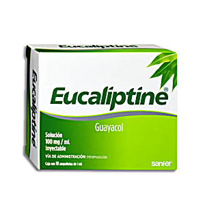 image of Eucaliptine 100MG 1ML Injection 10 Amps, Guayacol