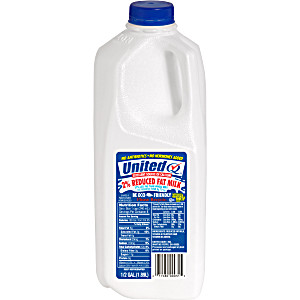 image of Quality Checkd United Dairy 2% Reduced Fat Milk, Half Gallon