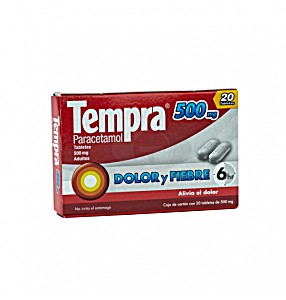image of Tempra (paracetamol) 500MG 20tab