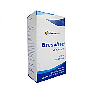 image of Bresaltec (salbutamol ) Spray 100 MG 200 Doses non Shippable Outside of Mexico!!!