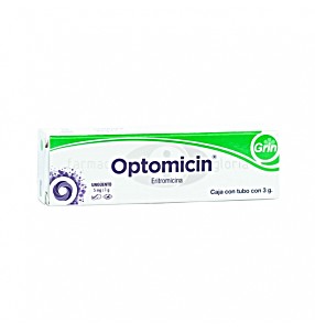 image of Optomicin (erythromycin) 5MG 3G Ointment