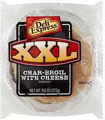 image of Deli Express XXL Sandwich Char-broil With Cheese