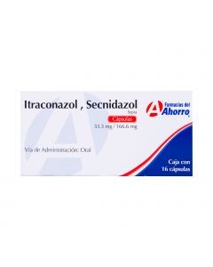 image of Marca Del Ahorro Itraconazol / Secnidazol Oral 16 Capsulas