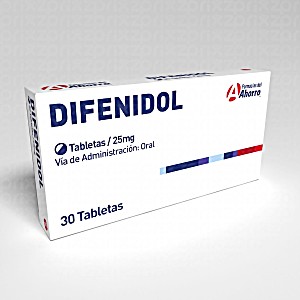 image of Marca Del Ahorro Difenidol 25 MG Oral 30 Tabletas