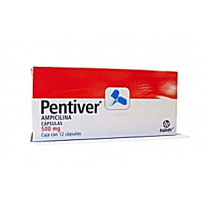 image of Pentiver (ampicilina) 12 Caps 500MG