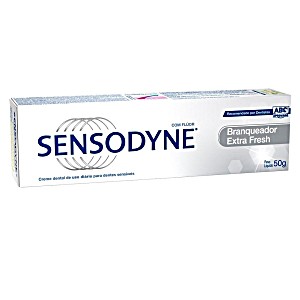 creme dental sensodyne branqueador