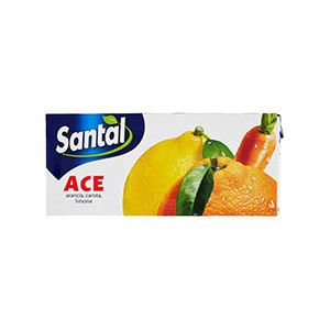 image of Santal Ace Juice Online - Santal Succoo Ace 3X200ML (600ML) . Price For 8 Units