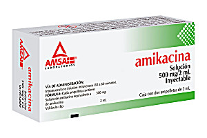 image of Amikacina 500MG / 2ML 1 Amp