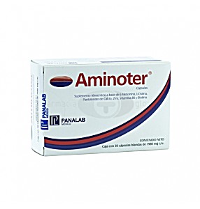 image of Aminoter Suplemento Alimenticio Anticada Con 30 Cpsulas