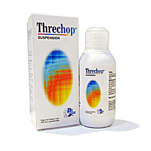 image of Threchop (furazolidona / Diyodohidroxiquinoleina) Susp. 120 ML this Product Is Only Available In Mexico