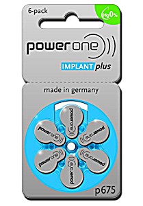 image of Power One Cochlear Implant Batteries! 50 Packs, Total Of 300 Batteries - PR44 / p675 46002