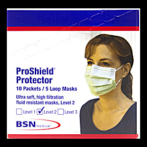 image of Proshield Protector Surgical Masks 5 Masks [bulk Buy 10 Packs]