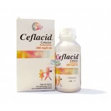 image of Ceflacid (cefaclor) 250 MG C / 75 ML Susp