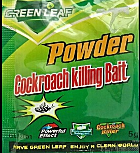 image of Green Leaf Powder Cockroach and Ant Killing Bait 5G