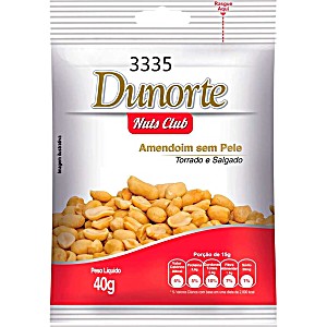 image of Amendoim Dunorte Sem Pele Sach 40G | Caixa Com 18 Unidades