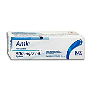 image of Amk 500 MG Con 1 Ampolleta De 2 ML