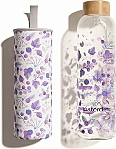 image of Waterdrop Glass Water Bottle, Boost