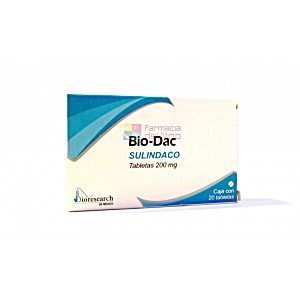 image of Bio-dac (sulindac) 200 MG 20 Tabs