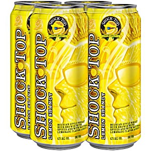 image of Shock Top Lemon Shandy Beer, 4 Pack 16 FL. Oz. Cans, 4.2% Abv