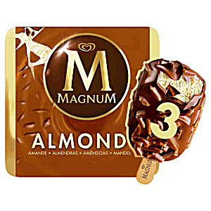 image of Walls Magnum Almond 3 Pack 330Ml