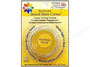 image of Delta Stencil Magic Paint Creme 5oz Goldenrod Yellow