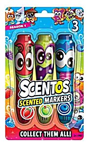 image of Scentos Scented Markers, 3-pack