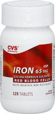 image of CVS Pharmacy Iron 65 mg, Tablets