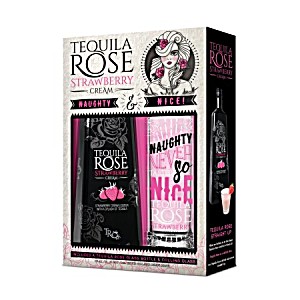 image of Tequila Rose Strawberry Cream Liqueur Gift Set, 750ML