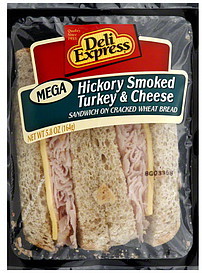 image of Deli Express Mega Wedge Sandwich - Turkey & Cheese