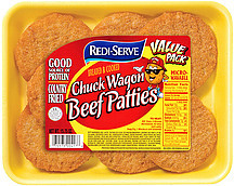 image of Redi-Serve Valu-Pack Chuck Wagon Beef Patties Breaded & Cooked