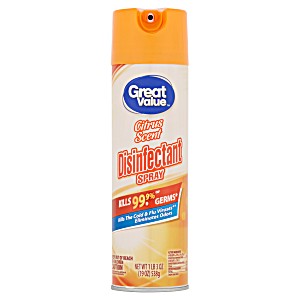 image of Great Value Citrus Scent Disinfectant Spray,