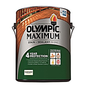 image of Olympic Maximum Cedar Naturaltone Transparent Exterior Stain (actual Net Contents: 128-FL Oz)