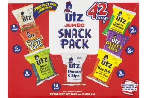 image of Utz Jumbo Snack Pack - 42 Bags