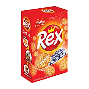 image of Rex Cheese Snack Crackers Original Flavor Gear Shape, 125 G / 4.4 Oz (pack of 3)