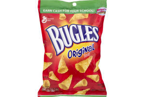 image of Bugles Original Flavor Crispy Corn Snacks, 3.7 Oz