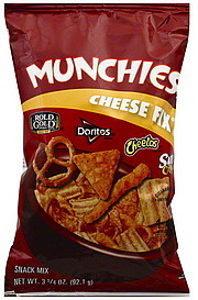 image of Munchies Cheese Fix Rold Gold, Doritos, Cheetos, Sun Chips Snack Mix