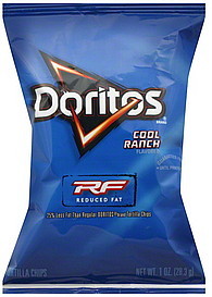 image of Doritos Tortilla Chips Reduced Fat, Cool Ranch