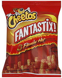 image of Cheetos Fantastix! Snacks Corn And Potato, Flamin' Hot