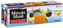 image of Minute Maid Fruit Juice Cans Fruit Punch - 12 CT