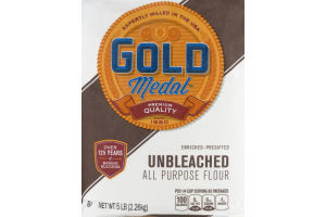 image of Gold Medal Unbleached All Purpose Flour, 5 LB