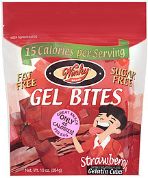 image of Winky Brand Gelatin Cubes Strawberry Gel Bites