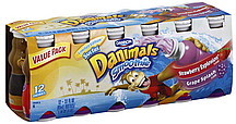 image of Dannon Danimals Smoothie Frosty, Strawberry Explosion / Blue Brrr-berry, Value Pack