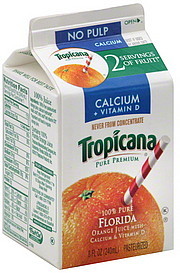 image of Tropicana Juice - Orange With Calcium No Pulp