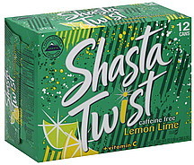 image of Shasta Soda Twist, Lemon Lime, Caffeine Free